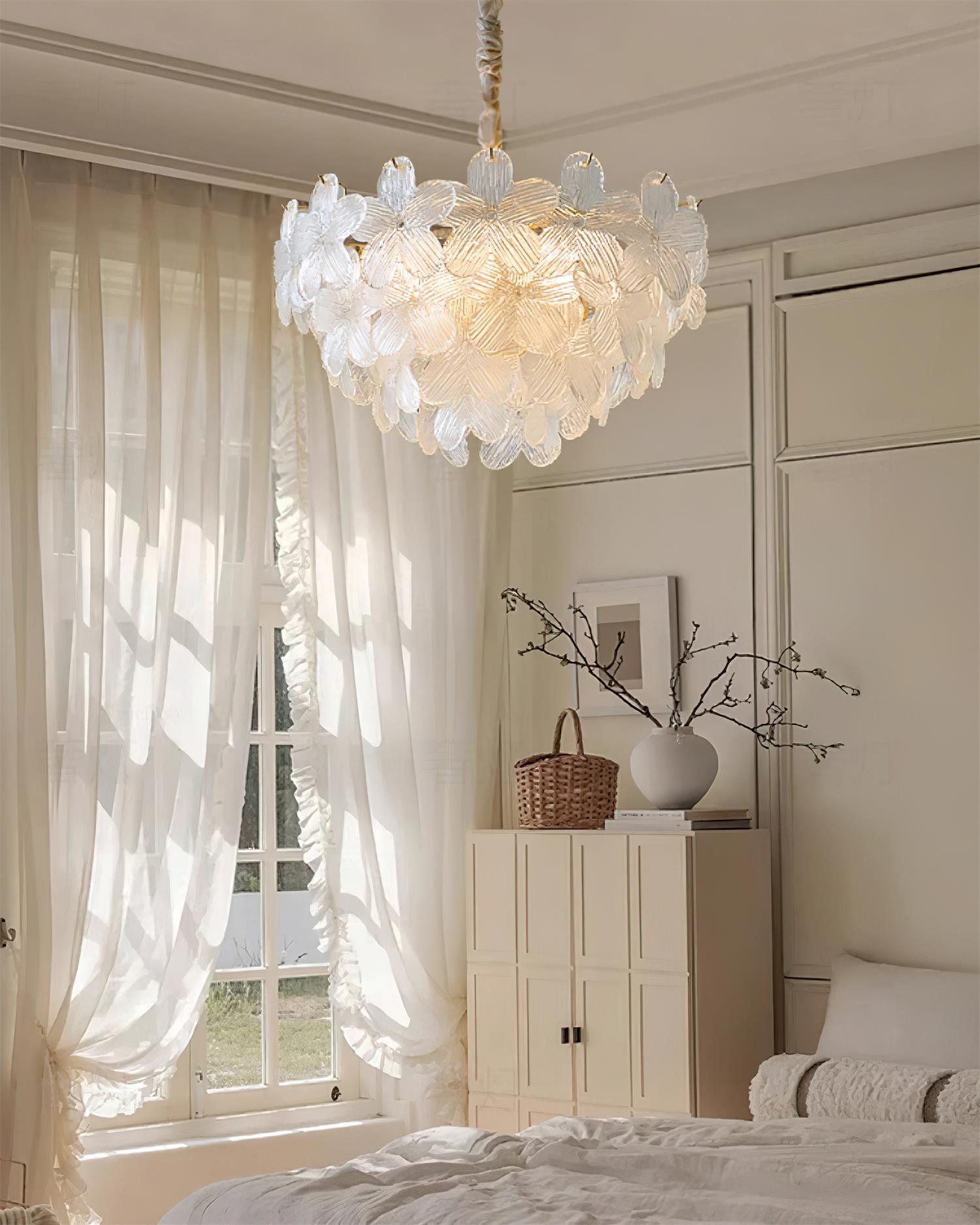 Cavine Pink Glass Flower Chandelier - Neutralighting