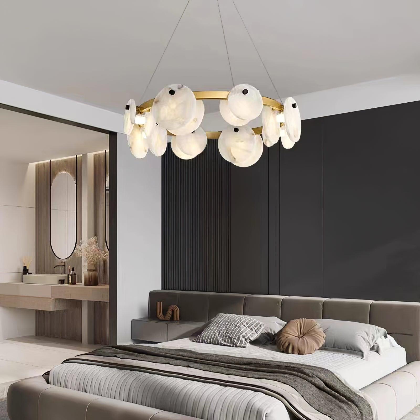 Olveneth Alabaster Chandelier - Neutralighting