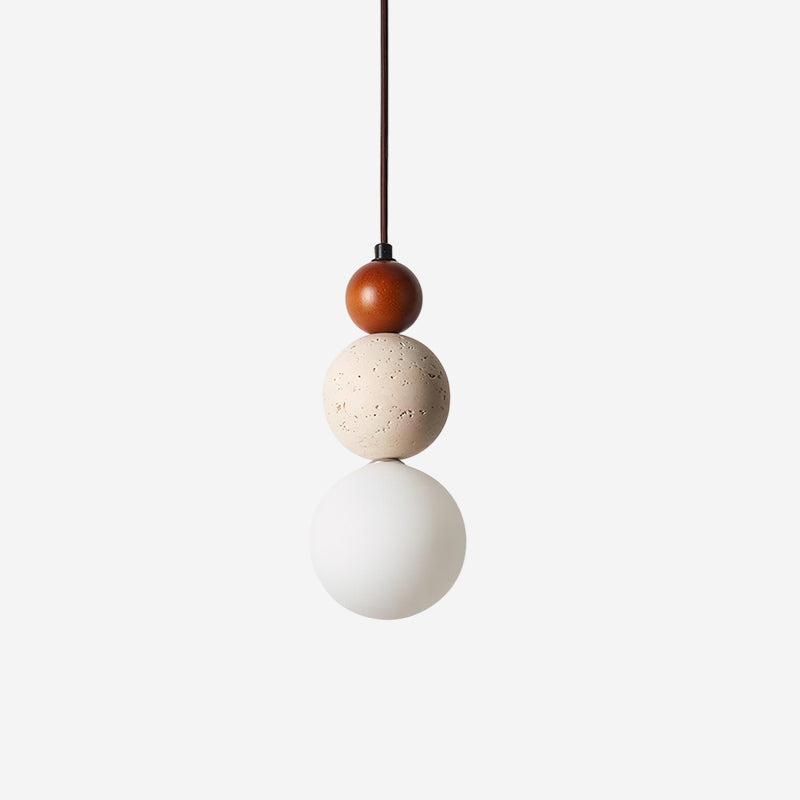 Ritta Triple Sphere Pendant Light Travertine - Neutralighting
