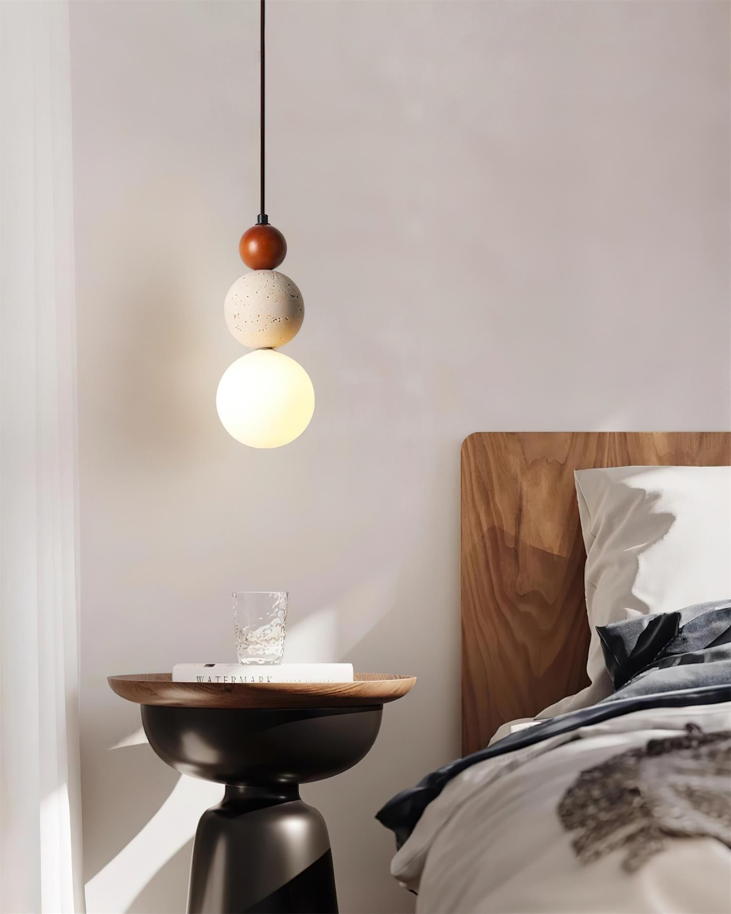Ritta Triple Sphere Pendant Light Travertine - Neutralighting