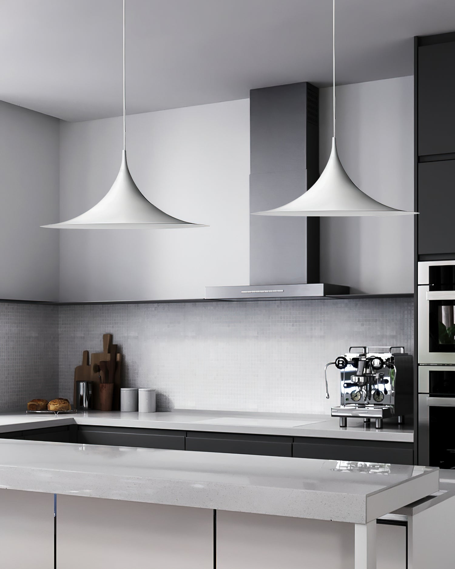 Pendant Lamp Slim Neck and Wide Flare Contemporary Dining - Neutralighting