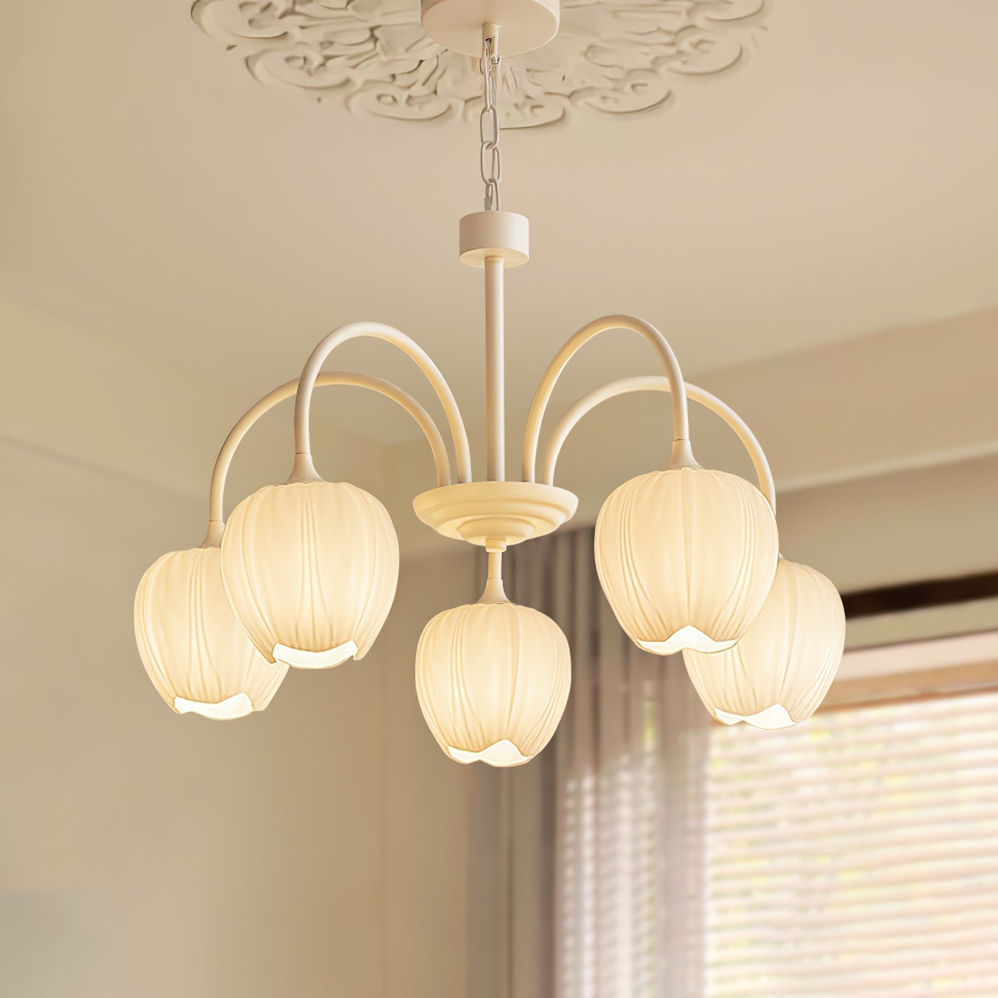 Tulip Fresh Chandeliers Glass - Neutralighting