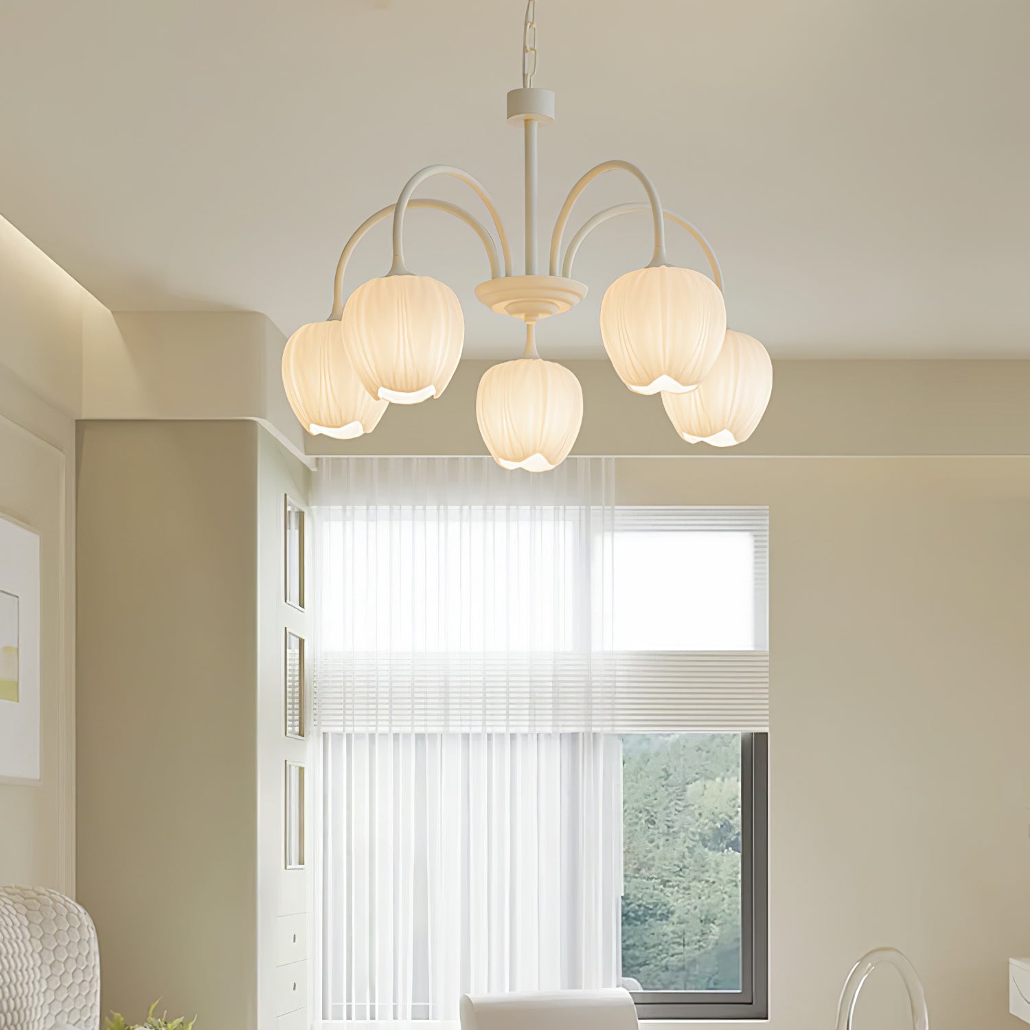 Tulip Fresh Chandeliers Glass - Neutralighting