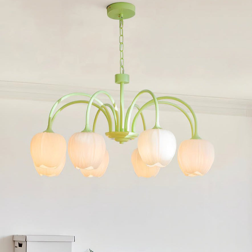 Tulip Fresh Chandeliers Glass - Neutralighting