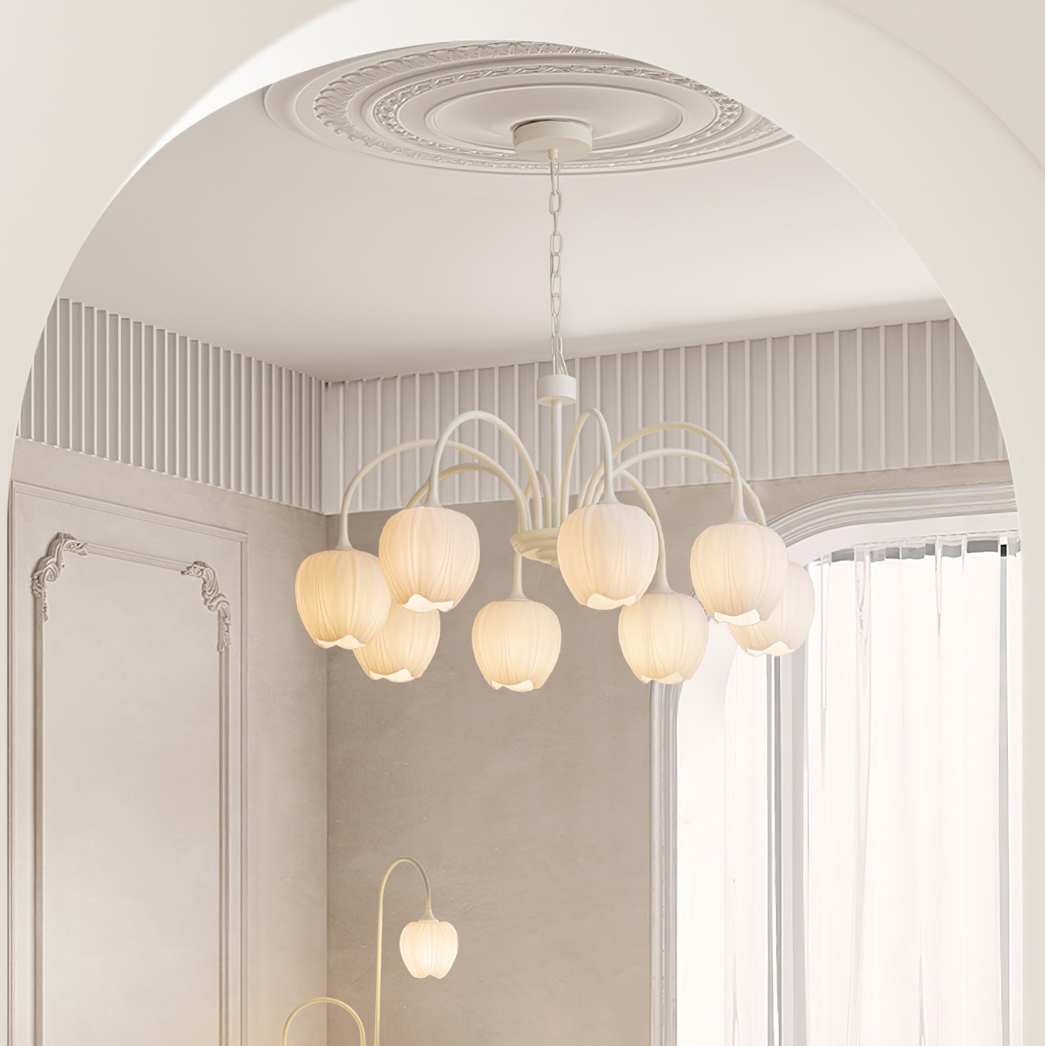 Tulip Fresh Chandeliers Glass - Neutralighting