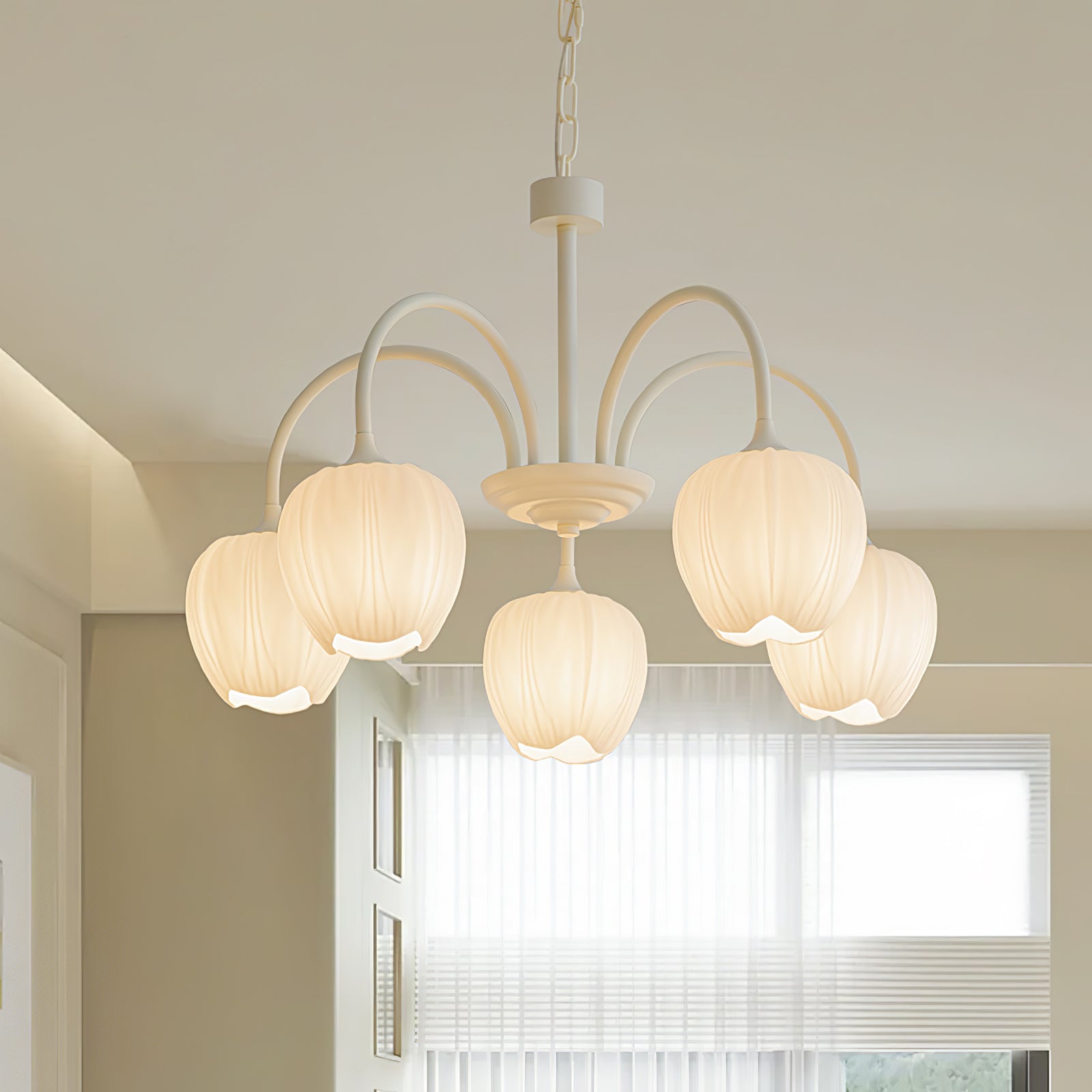 Tulip Fresh Chandeliers Glass - Neutralighting