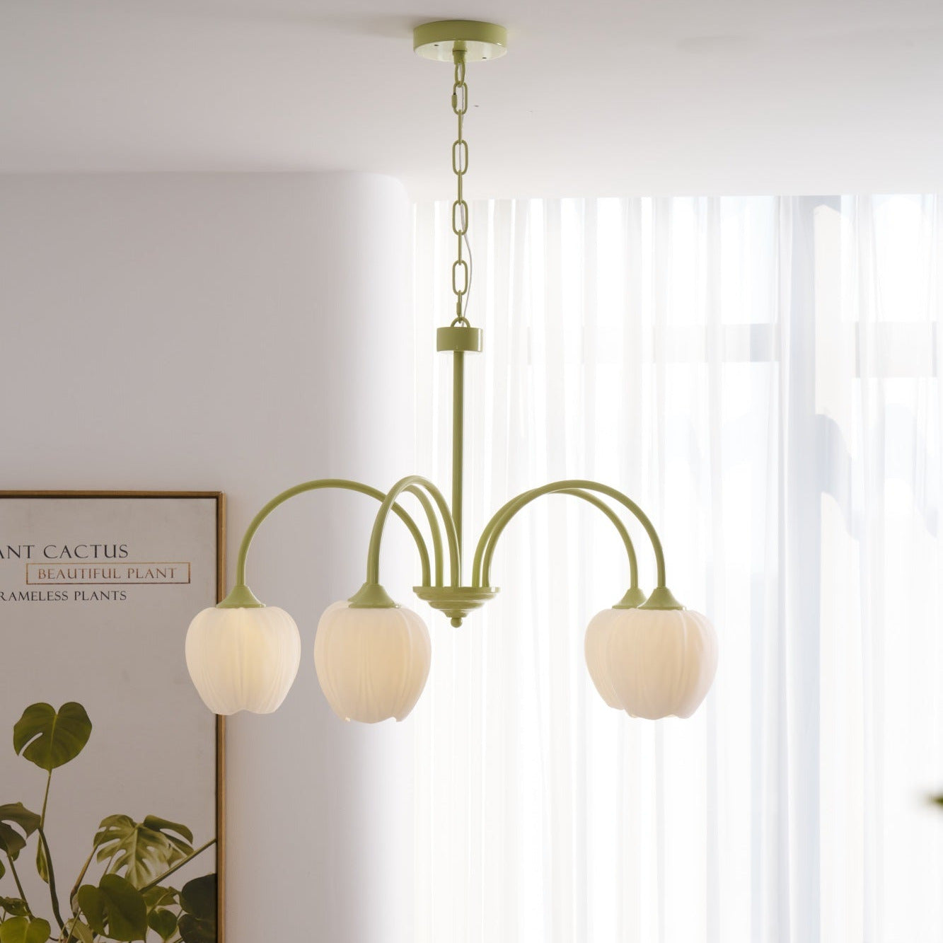 Tulip Fresh Chandeliers Glass - Neutralighting