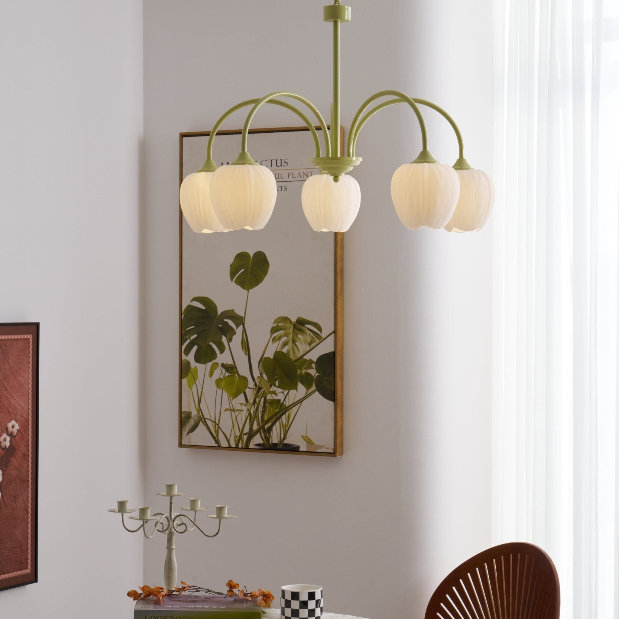 Tulip Fresh Chandeliers Glass - Neutralighting