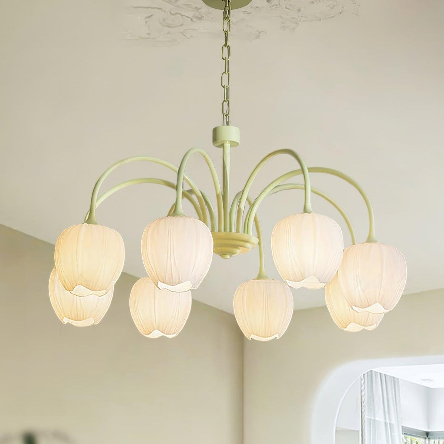 Tulip Fresh Chandeliers Glass - Neutralighting