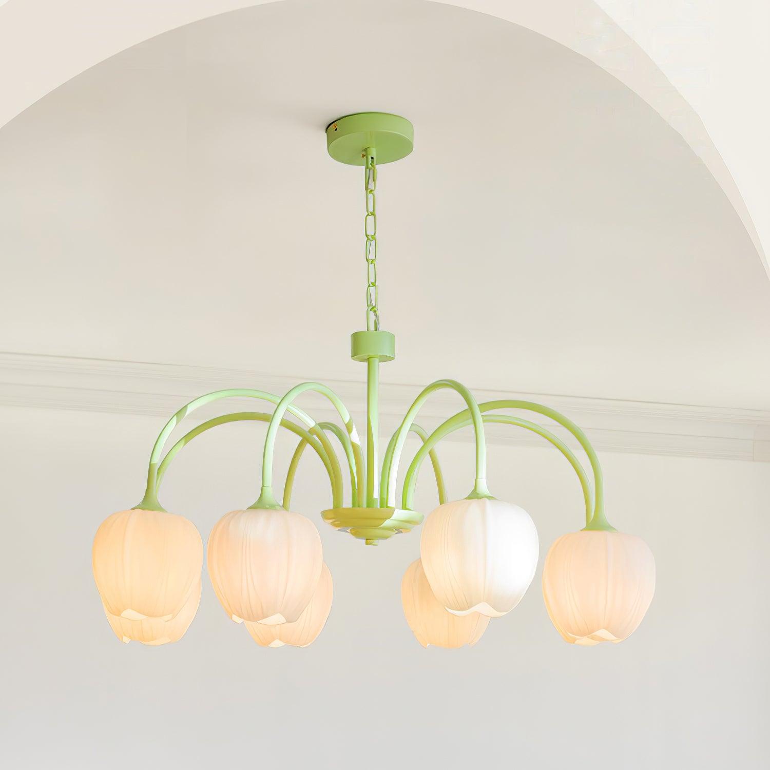 Tulip Fresh Chandeliers Glass - Neutralighting