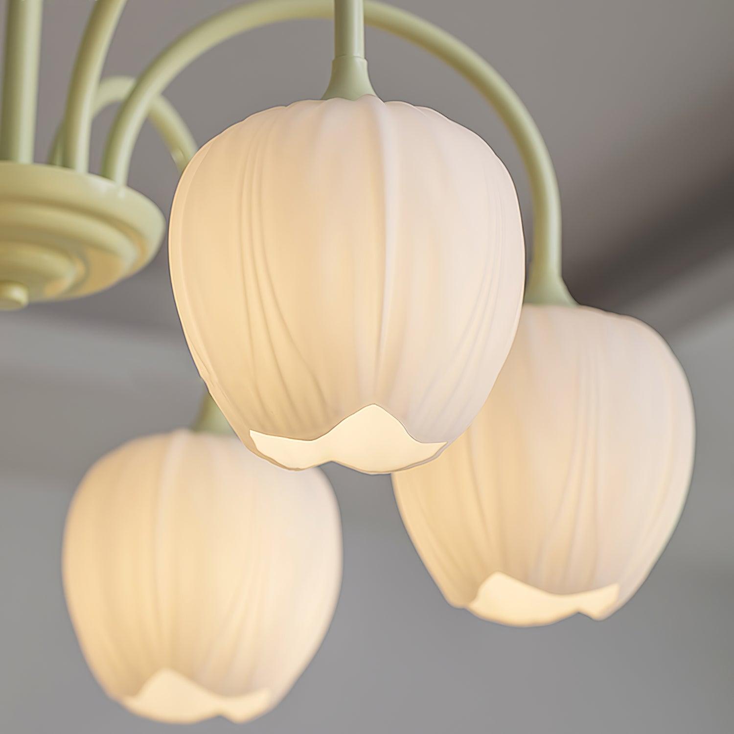 Tulip Fresh Chandeliers Glass - Neutralighting