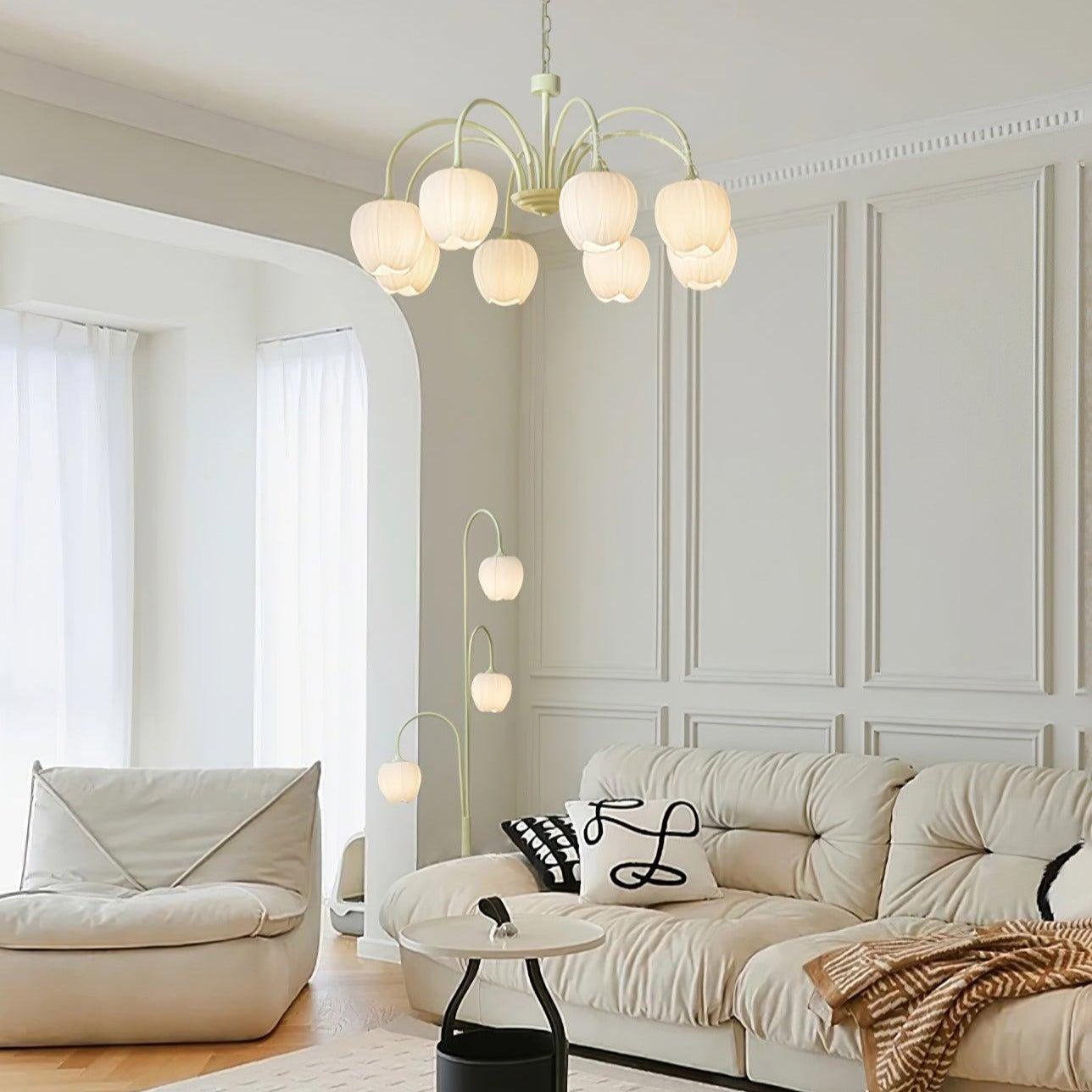 Tulip Fresh Chandeliers Glass - Neutralighting