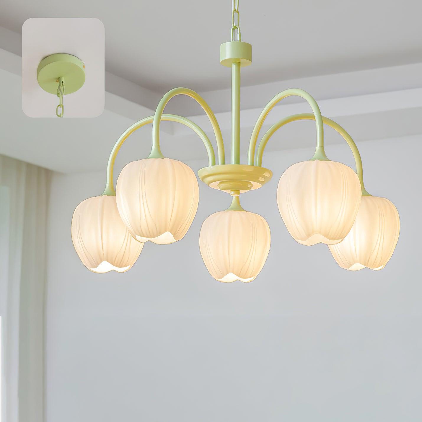Tulip Fresh Chandeliers Glass - Neutralighting
