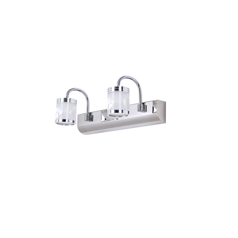 Arisha Modern Lantern Metal/Acrylic Wall Lamp, Silver - Neutralighting