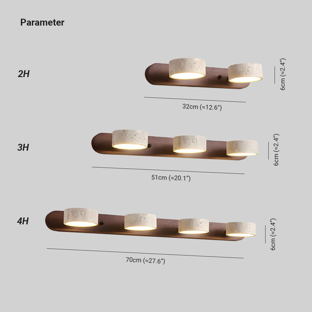 Tuelo Travertine Indoor Wall Light Neutral - Neutralighting