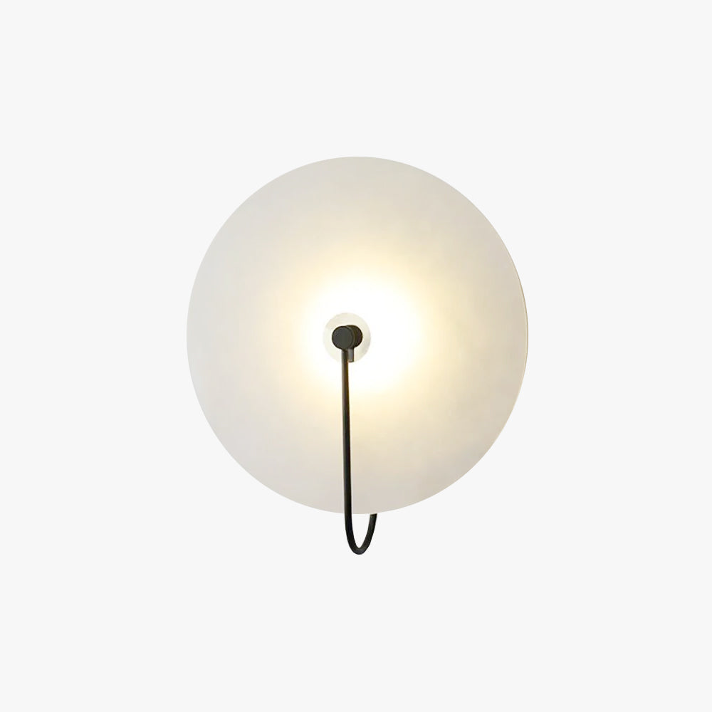 Kristy Alabaster LED Wall Lamp Round Iconic Circular - Neutralighting