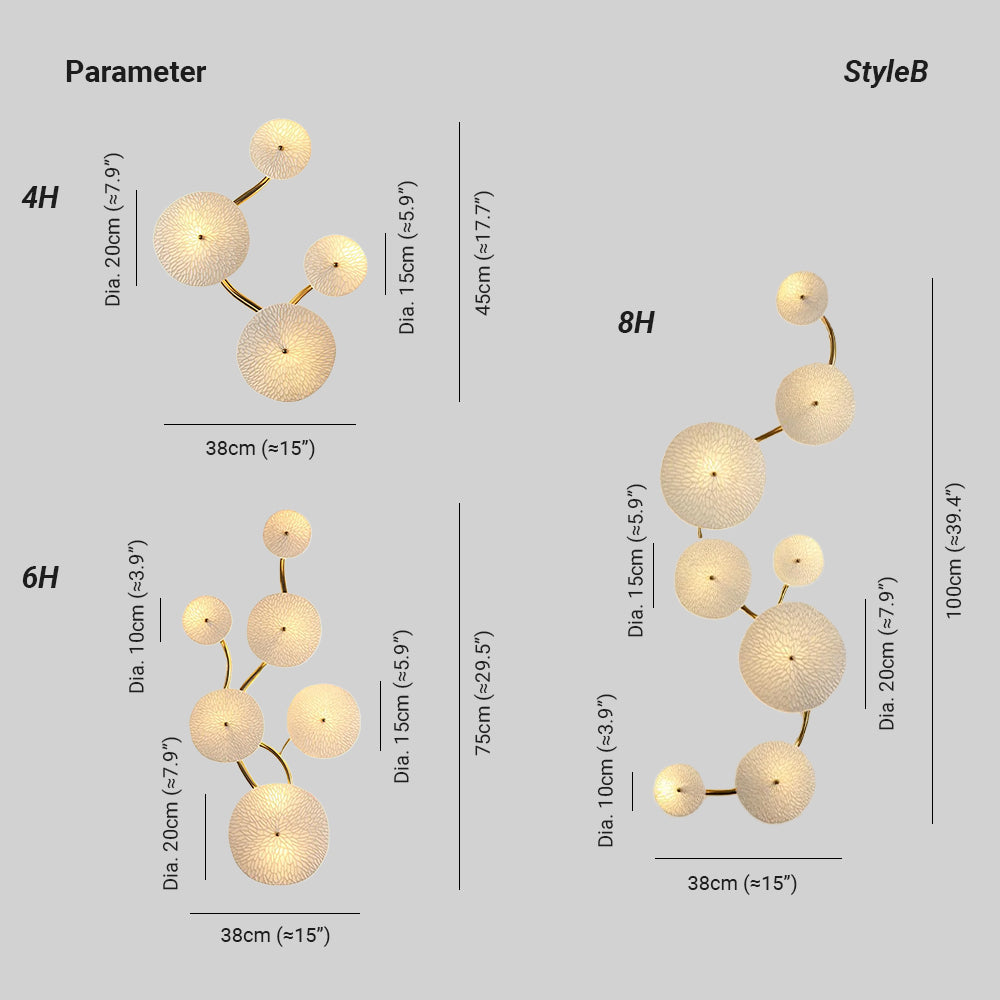 Kaivo Lotus Petal Wall Lamp - Neutralighting