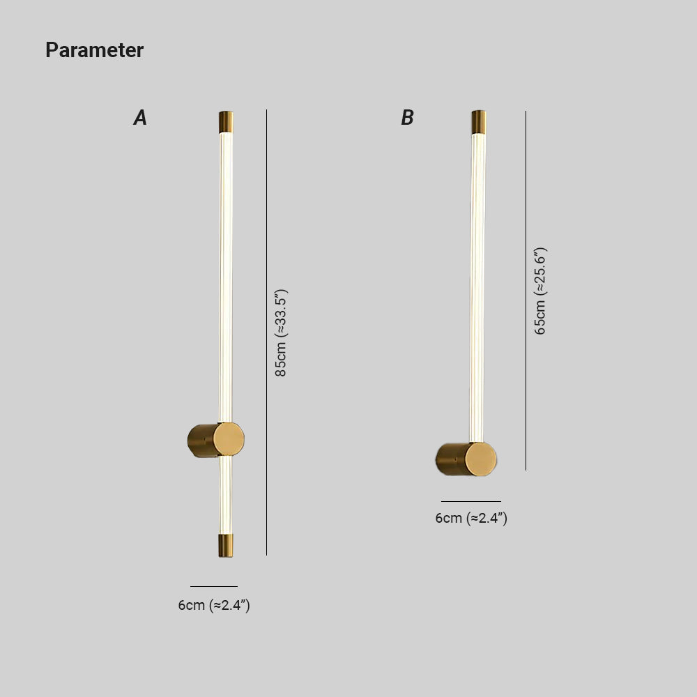 Vexy Linear LED Wall Light Gold - Neutralighting