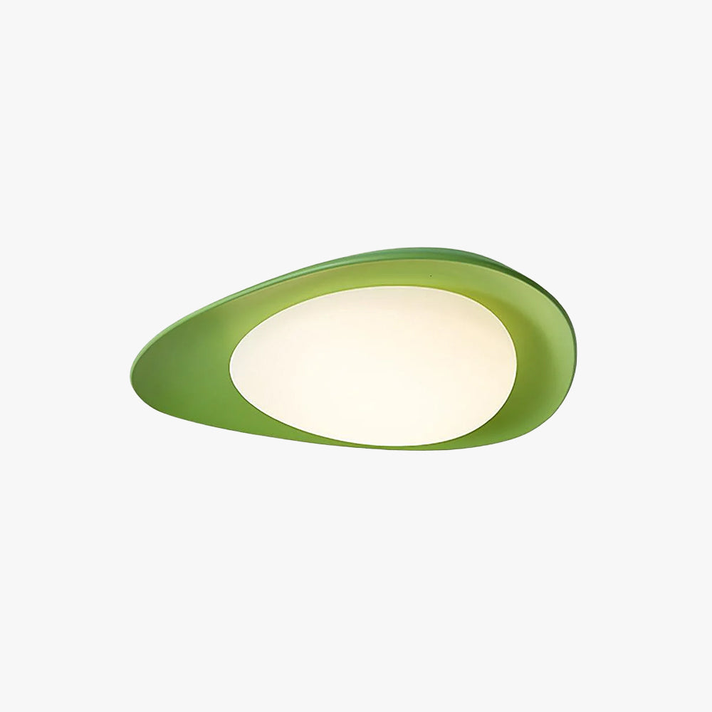 Blex Ceiling Lamp Green&Beige Pebble Shape - Neutralighting
