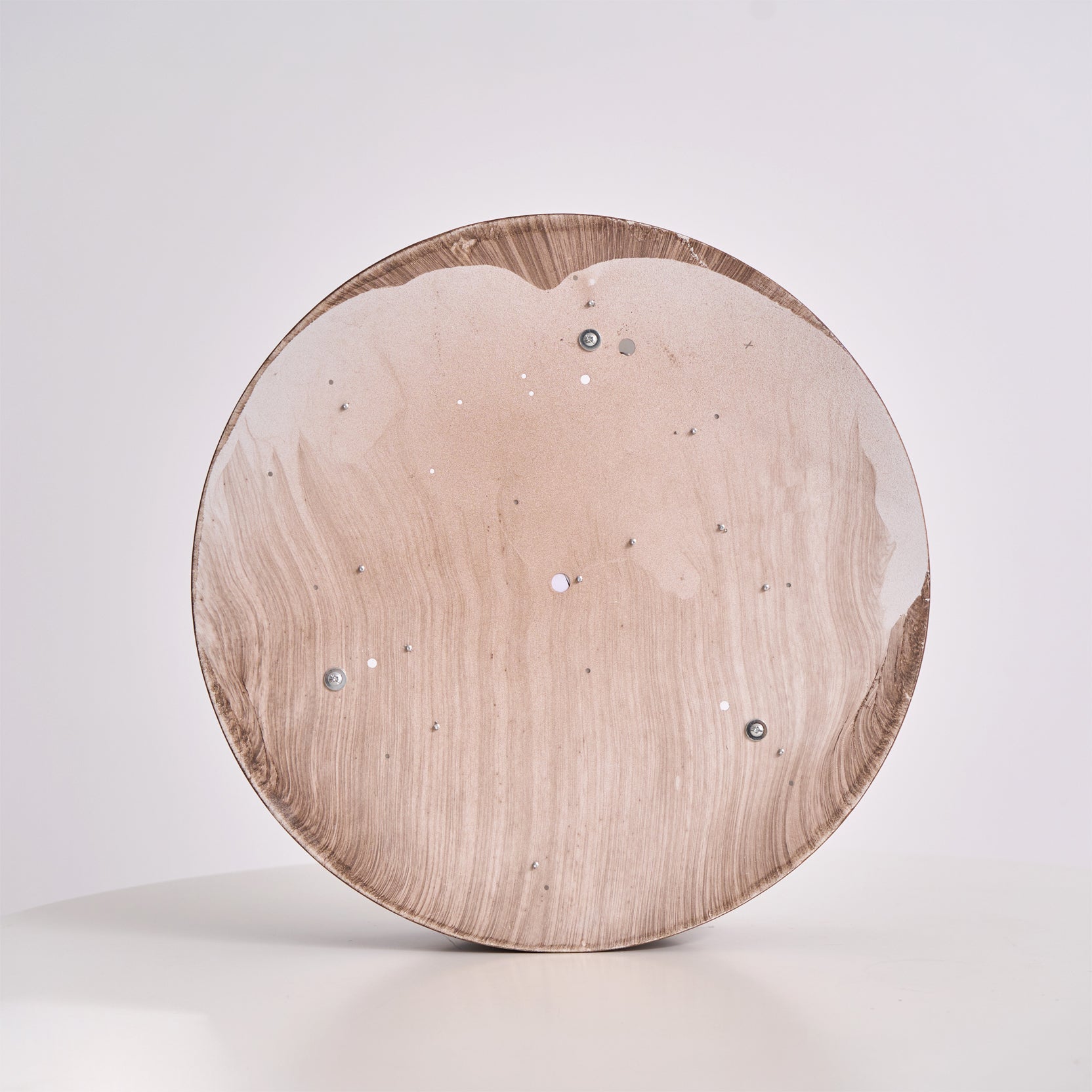 Wavin Ceiling Light Double - Ring Walnut Color - Neutralighting