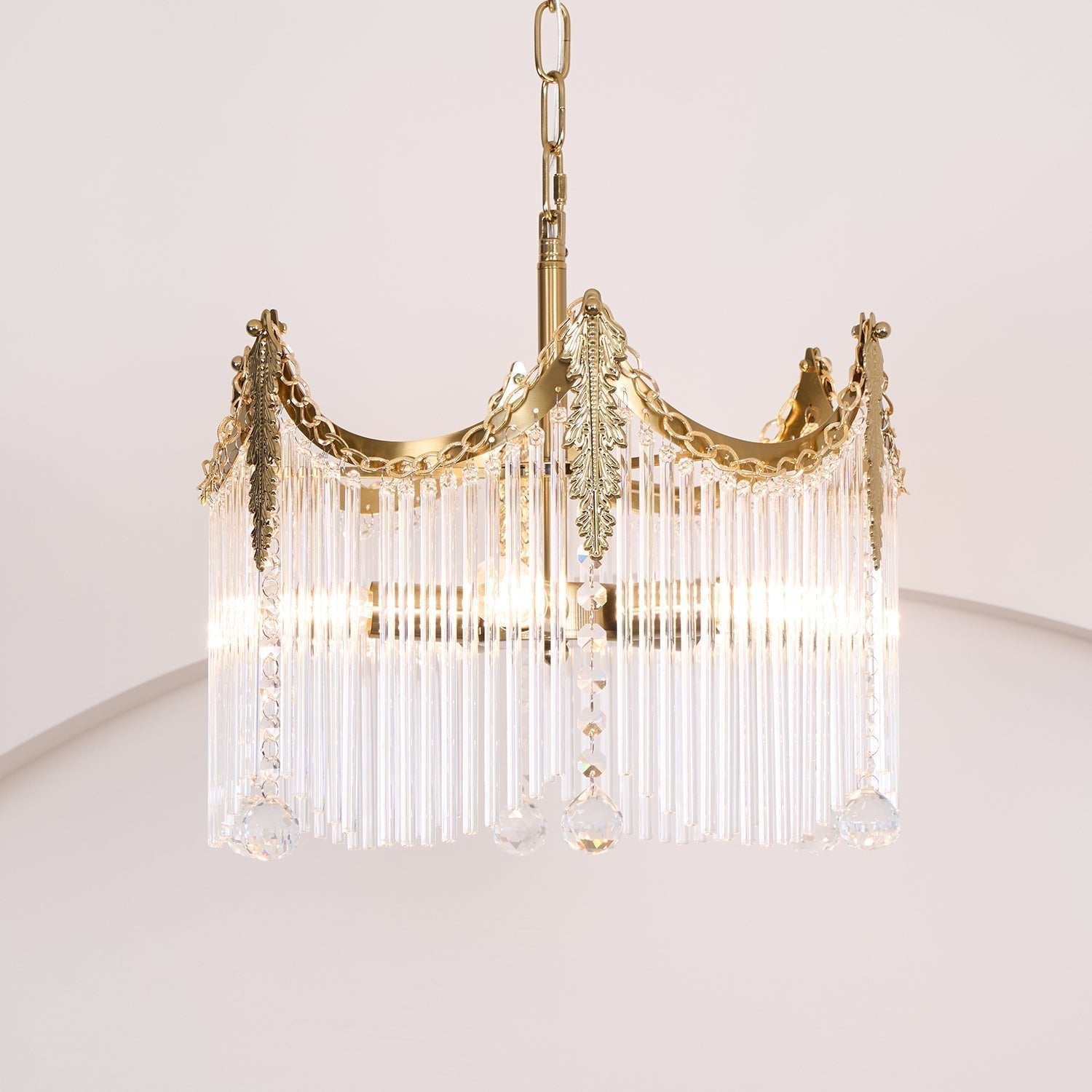 Elias Chandeliers Luxurious Glass Farmhouse - Neutralighting