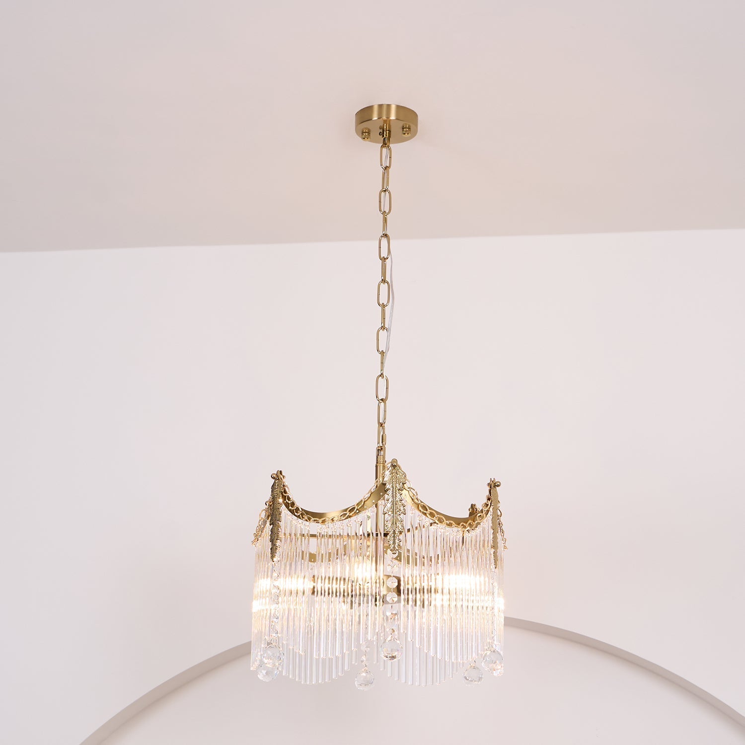 Elias Chandeliers Luxurious Glass Farmhouse - Neutralighting