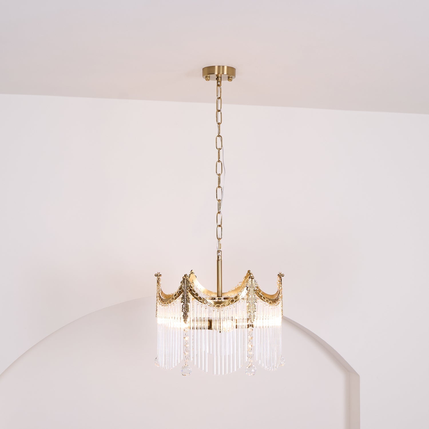 Elias Chandeliers Luxurious Glass Farmhouse - Neutralighting