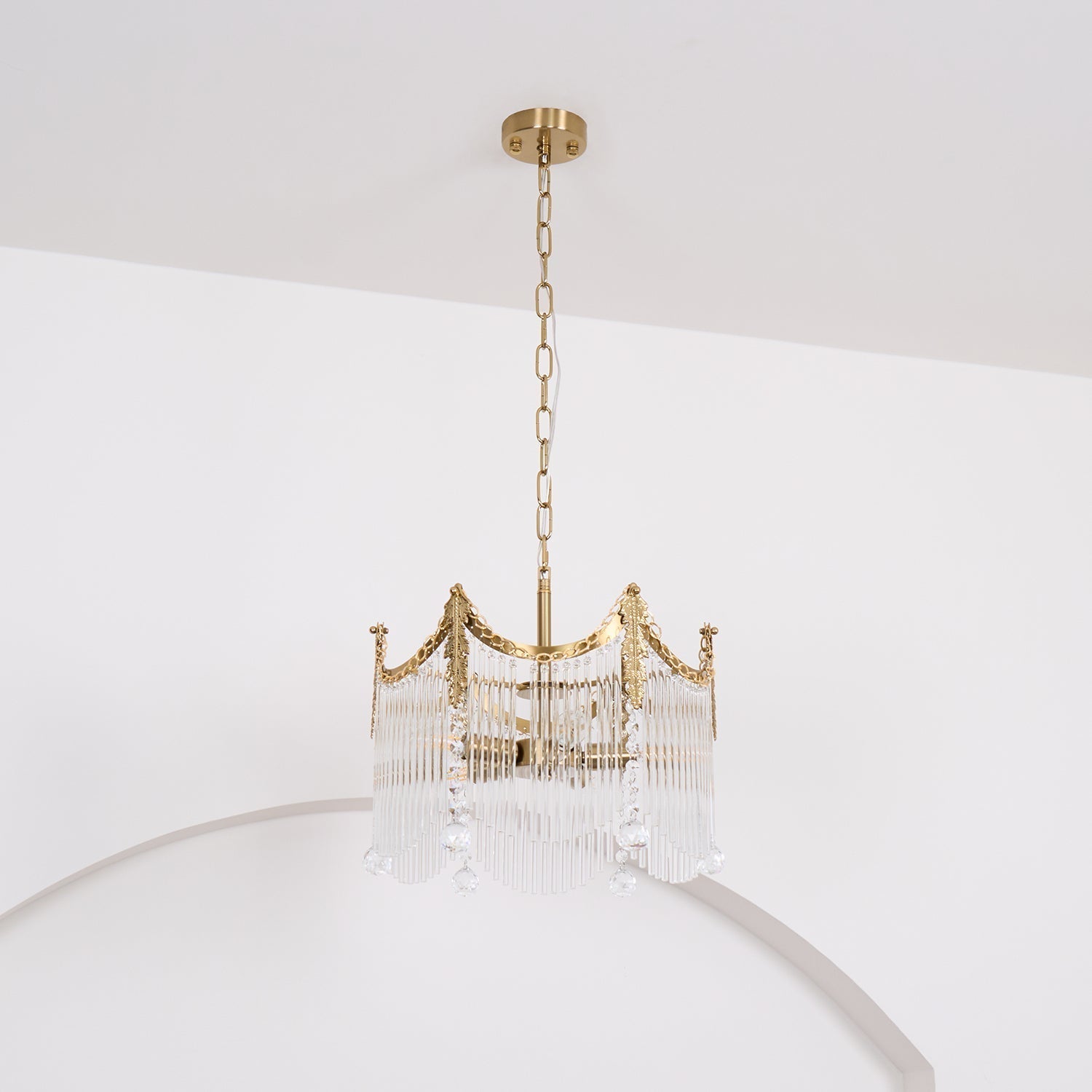 Elias Chandeliers Luxurious Glass Farmhouse - Neutralighting