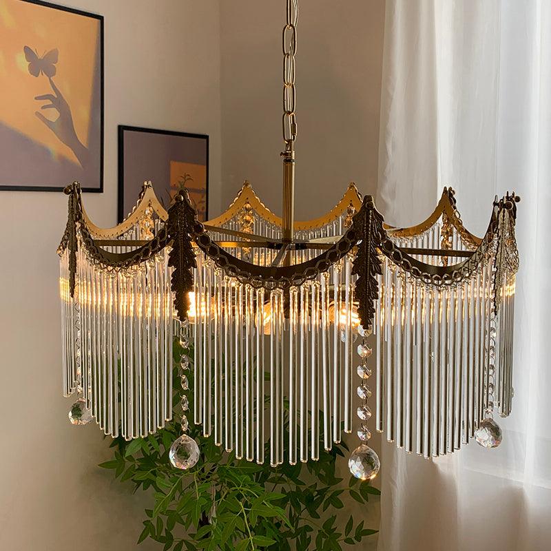 Elias Chandeliers Luxurious Glass Farmhouse - Neutralighting