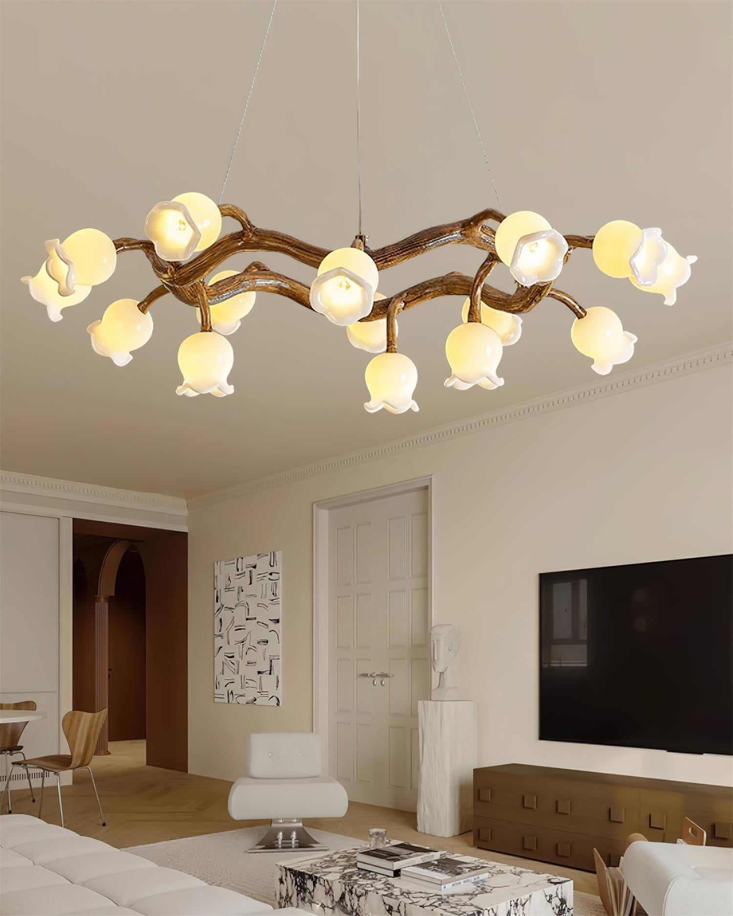 Alva Flowers Chandelier - Neutralighting