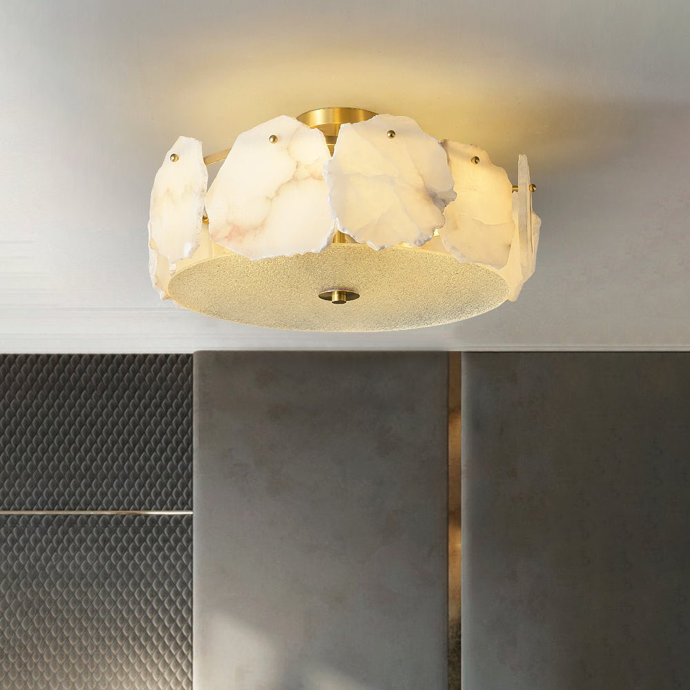 Amara Alabaster Flush Mount Ceiling Light - Neutralighting