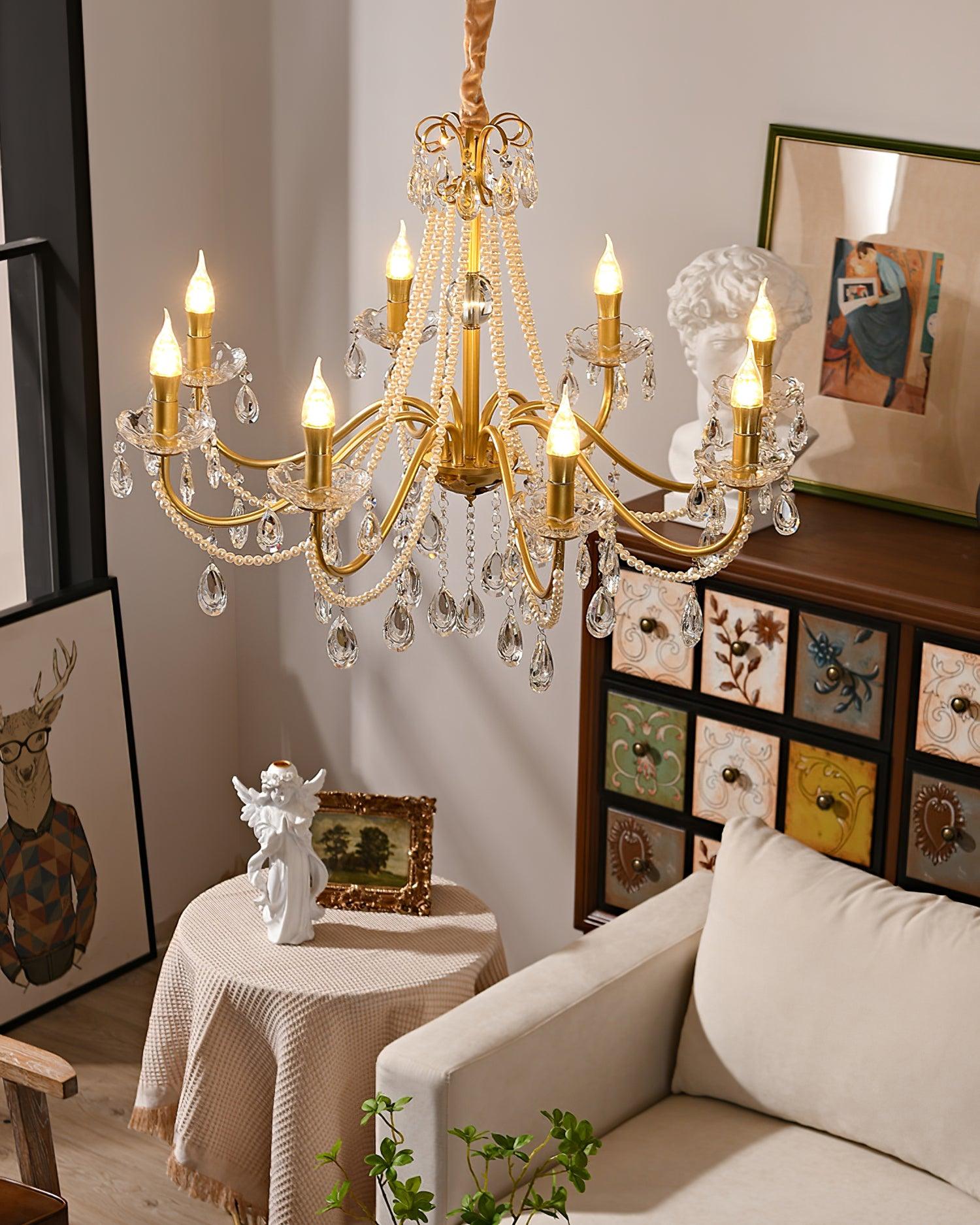 Elysion Gold Crystal Chandelier - Neutralighting