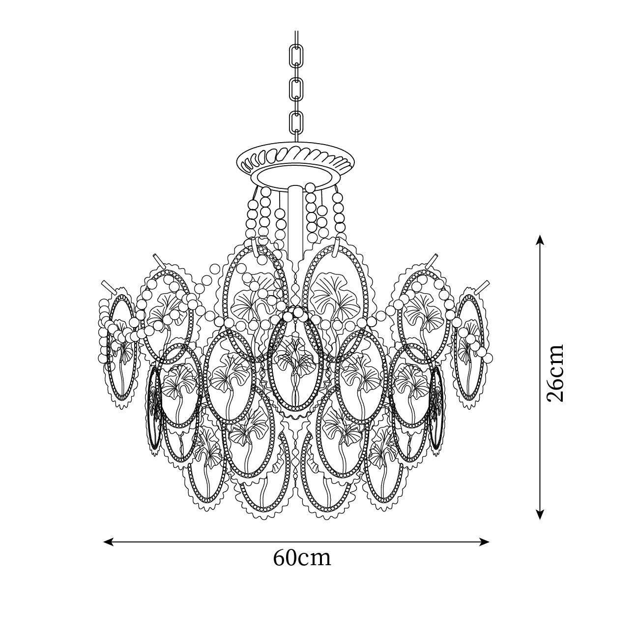 Havin Chandelier Lustrous pearls - Neutralighting