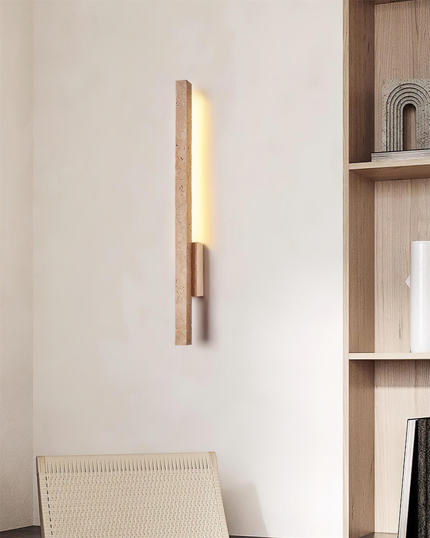 Opalyn Slim Travertine Wall Lamp - Neutralighting
