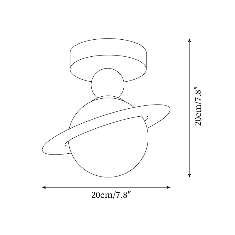 Pivoro Red and White Ceiling Light - Neutralighting