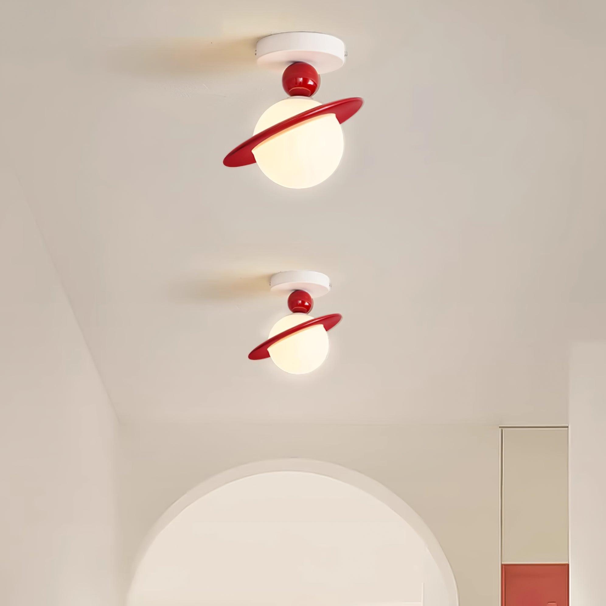 Pivoro Red and White Ceiling Light - Neutralighting