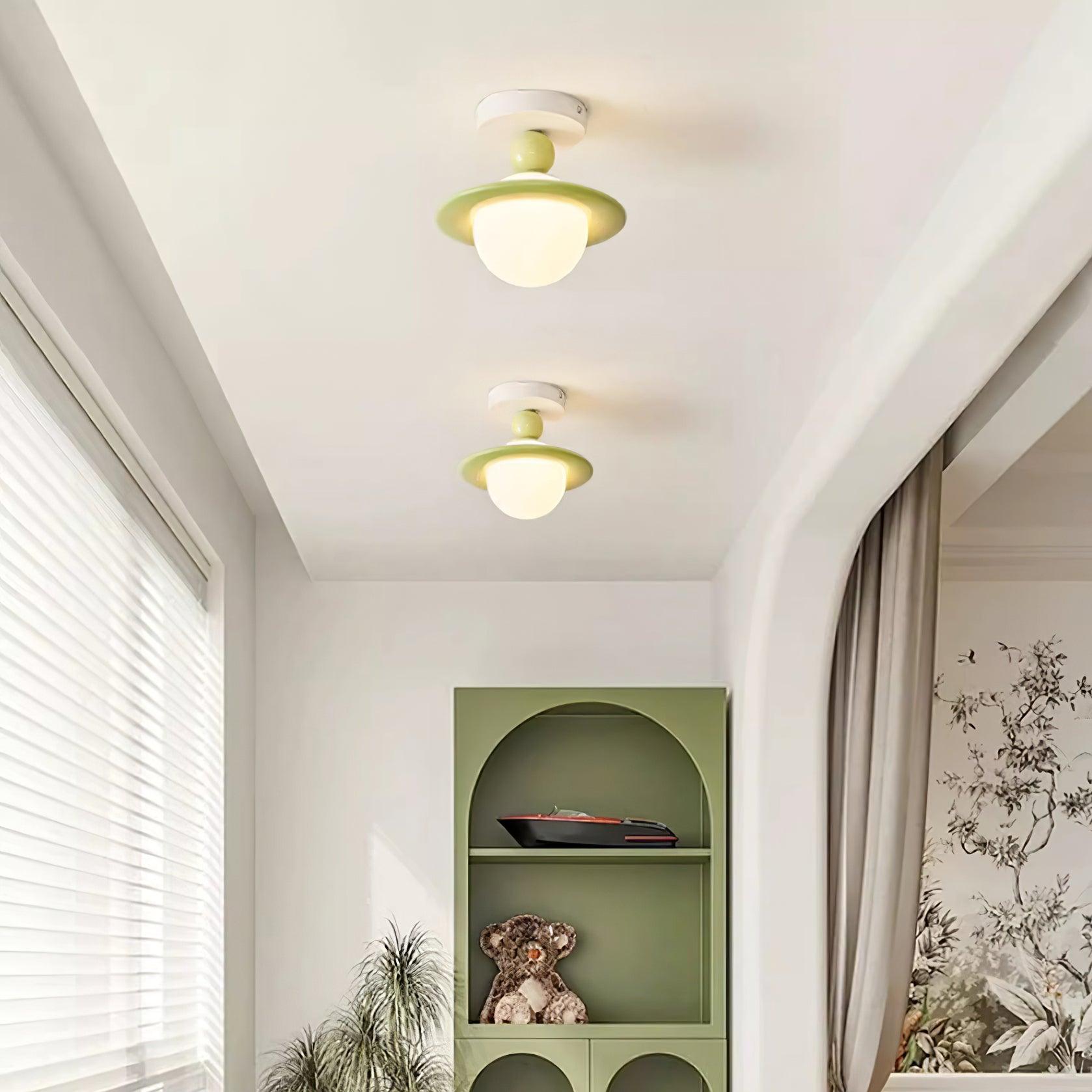 Pivoro Red and White Ceiling Light - Neutralighting