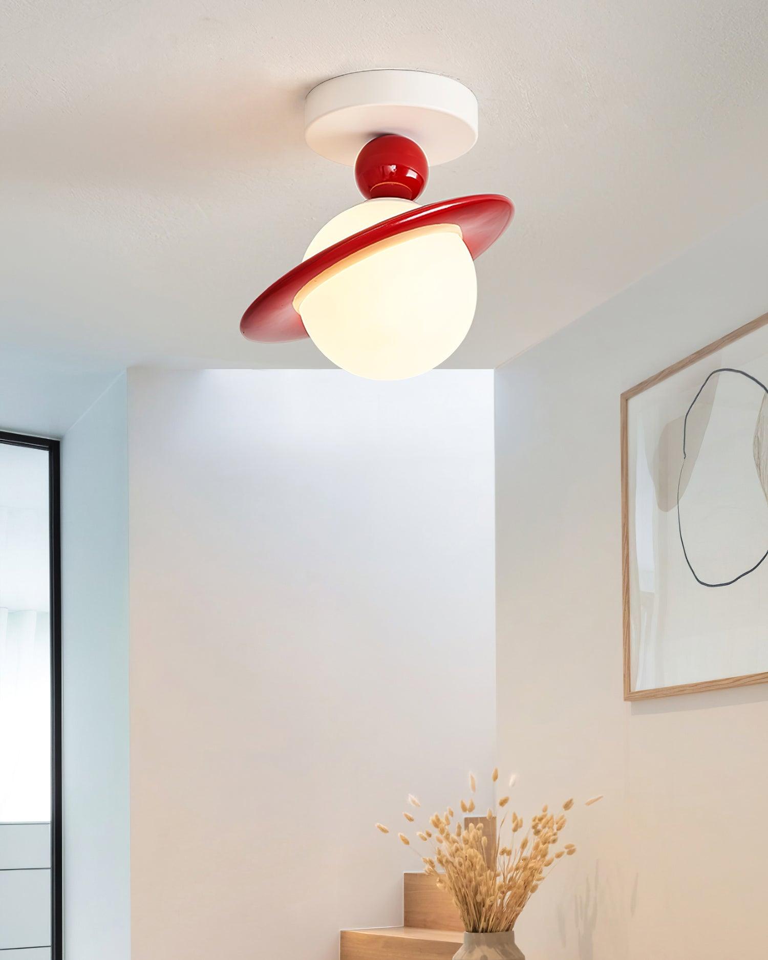 Pivoro Red and White Ceiling Light - Neutralighting