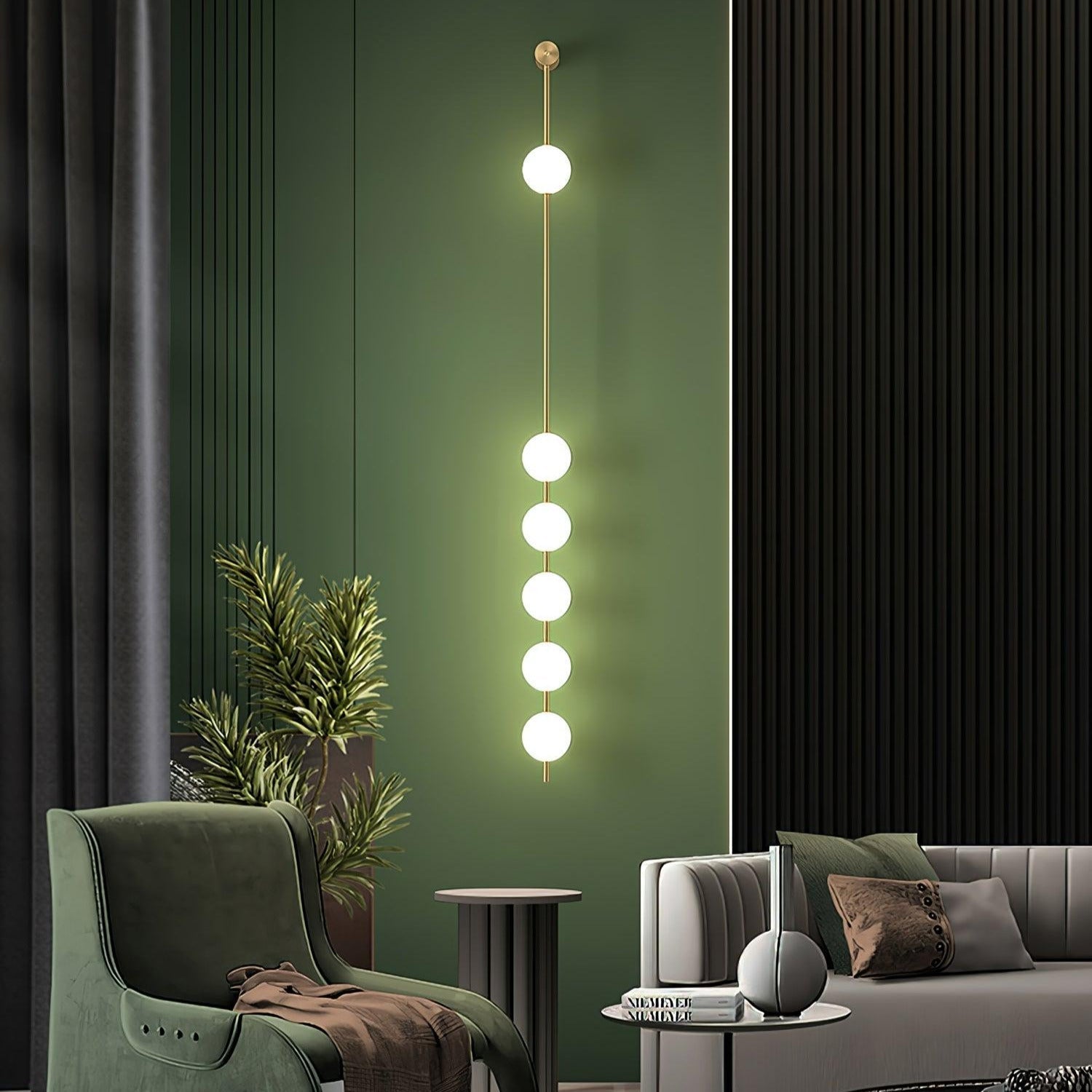Valentina Vertical Balls Wall Lamp - Neutralighting