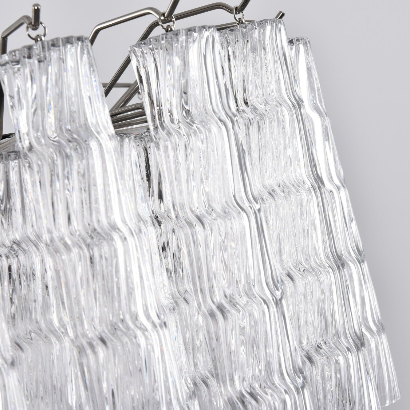 Aurora Chandelier Murano Glass Tiered Cascading Waves