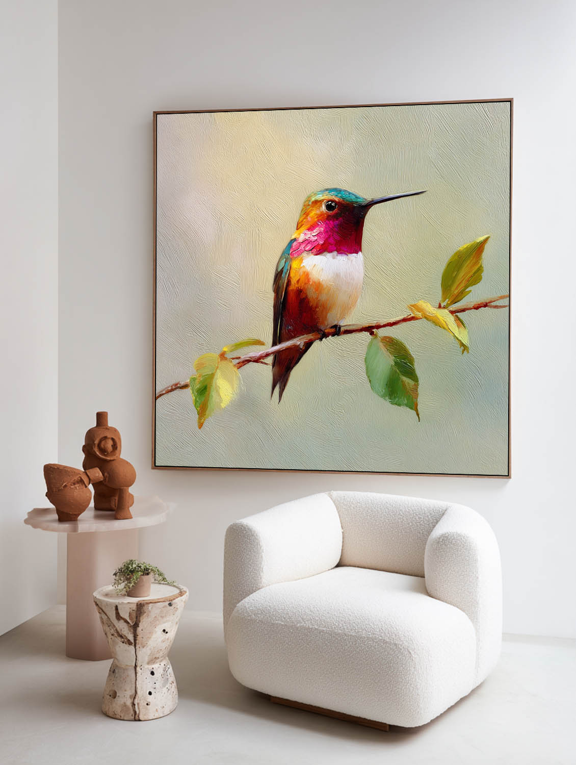 Modern Hummingbird Art ABAS321 - Neutralighting