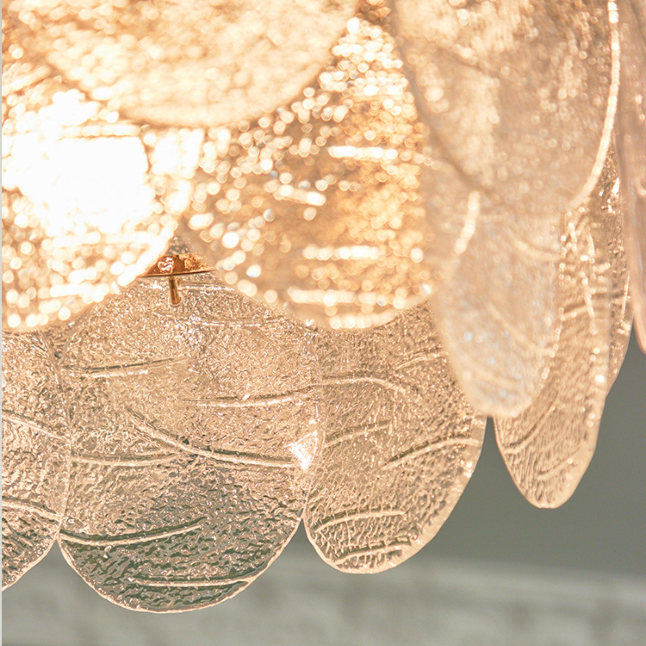 Chandelier Glass Discs Metal Frame Gold Finish Victorian - Neutralighting