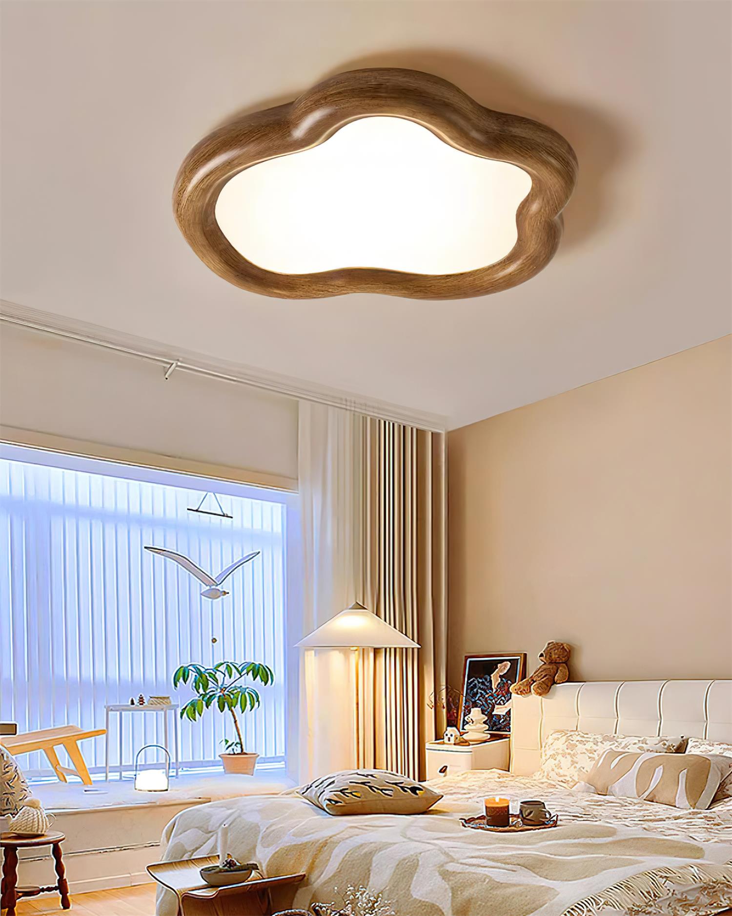 Blyno Wooden Cloud Ceiling Light - Neutralighting