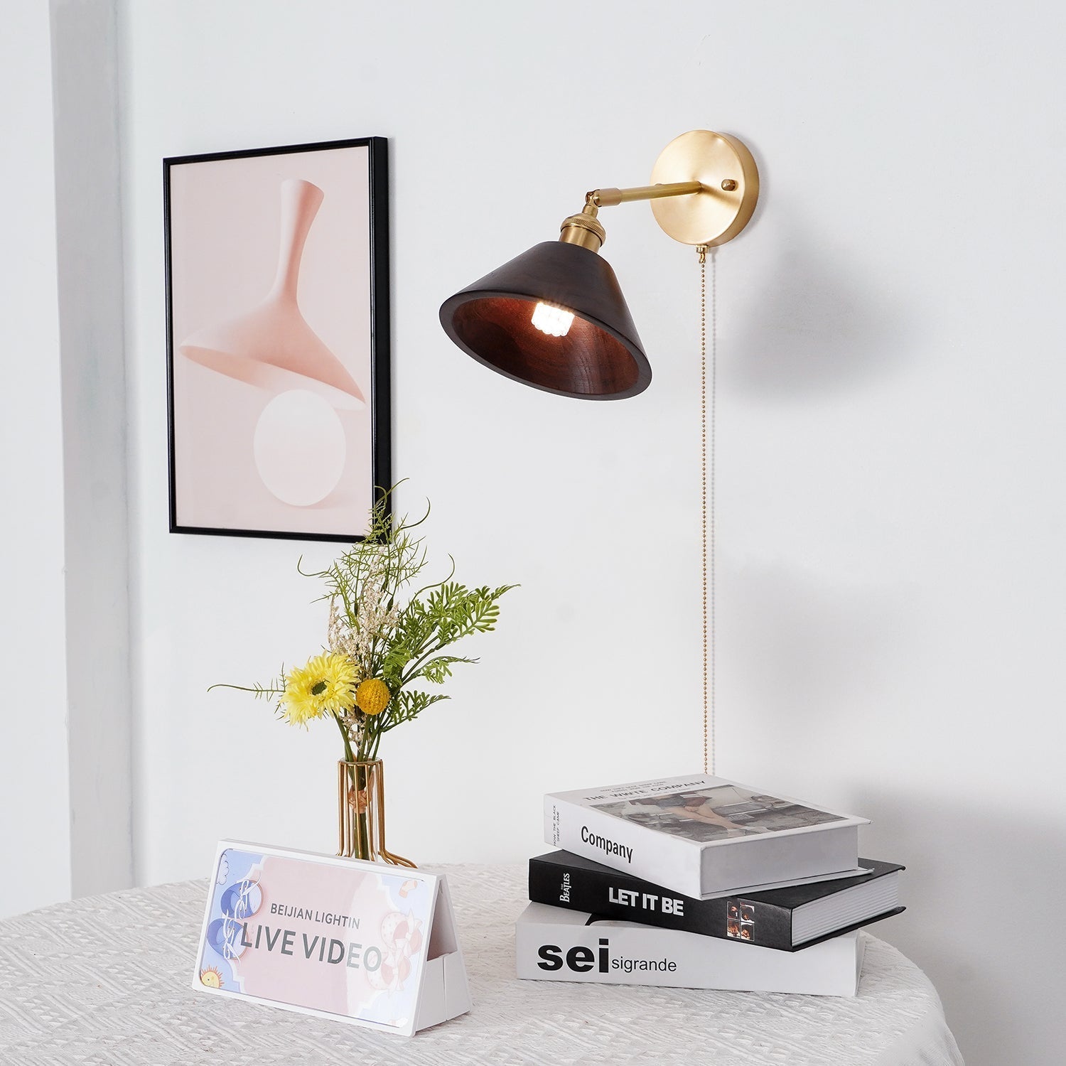 Eira Vintage Pull Chain Switch Wall Lamp - Neutralighting