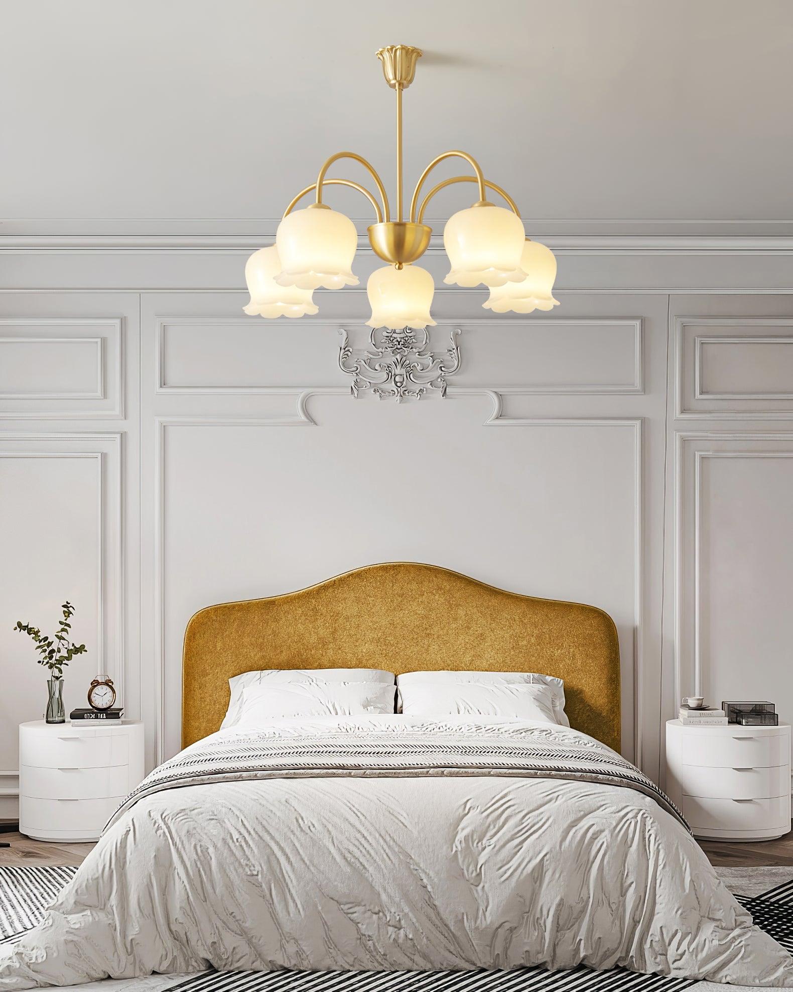 Fionel Petal Glass Floral Chandelier - Neutralighting