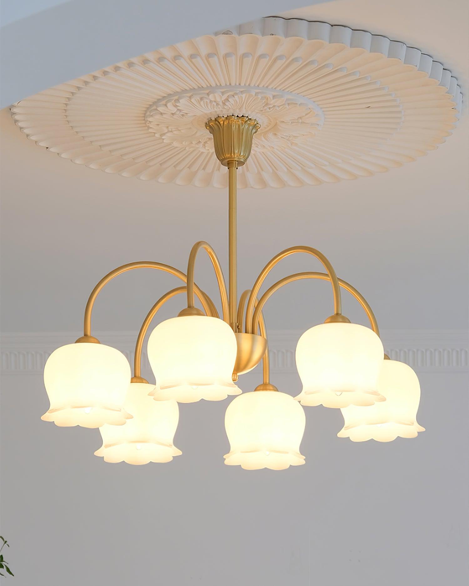 Fionel Petal Glass Floral Chandelier - Neutralighting