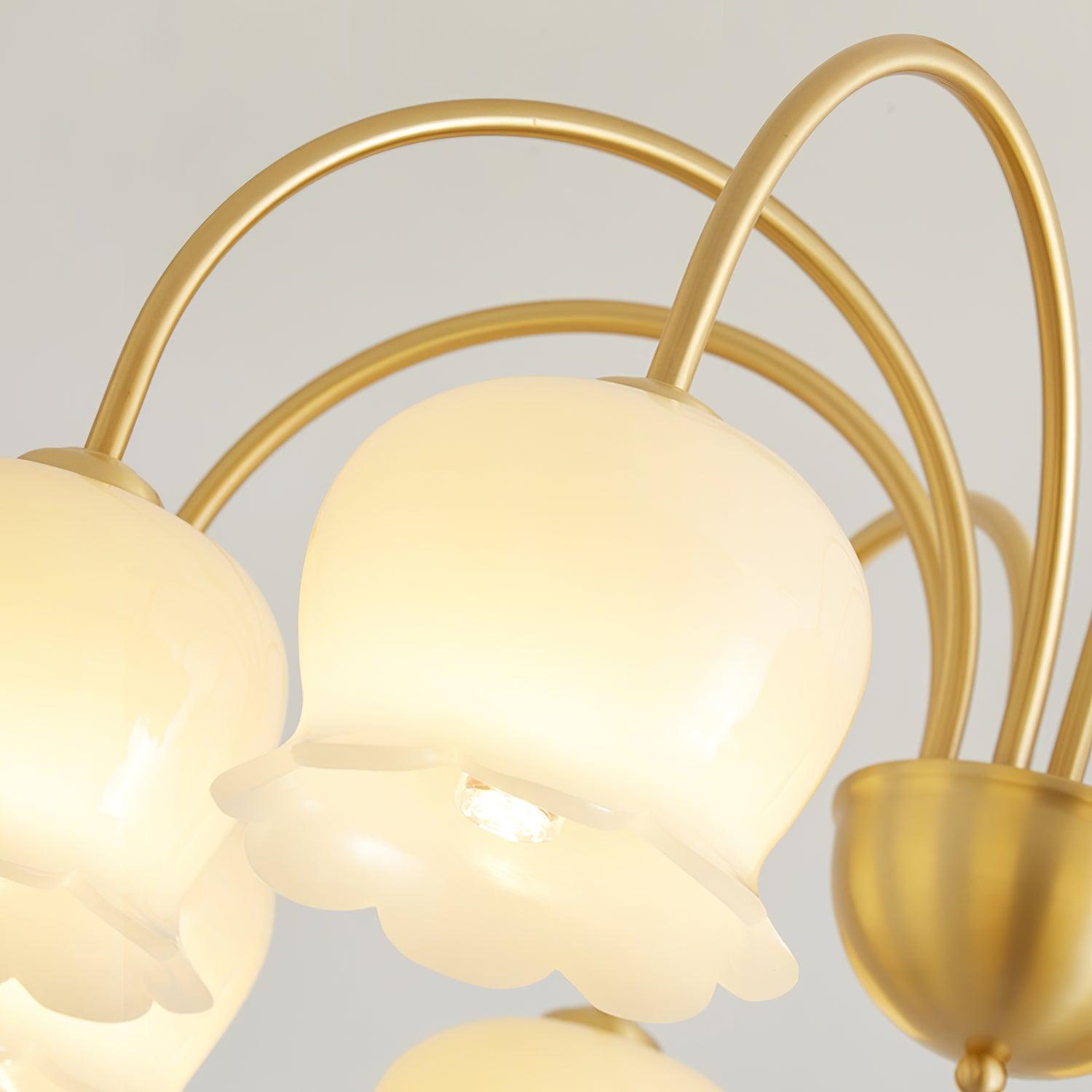Fionel Petal Glass Floral Chandelier - Neutralighting
