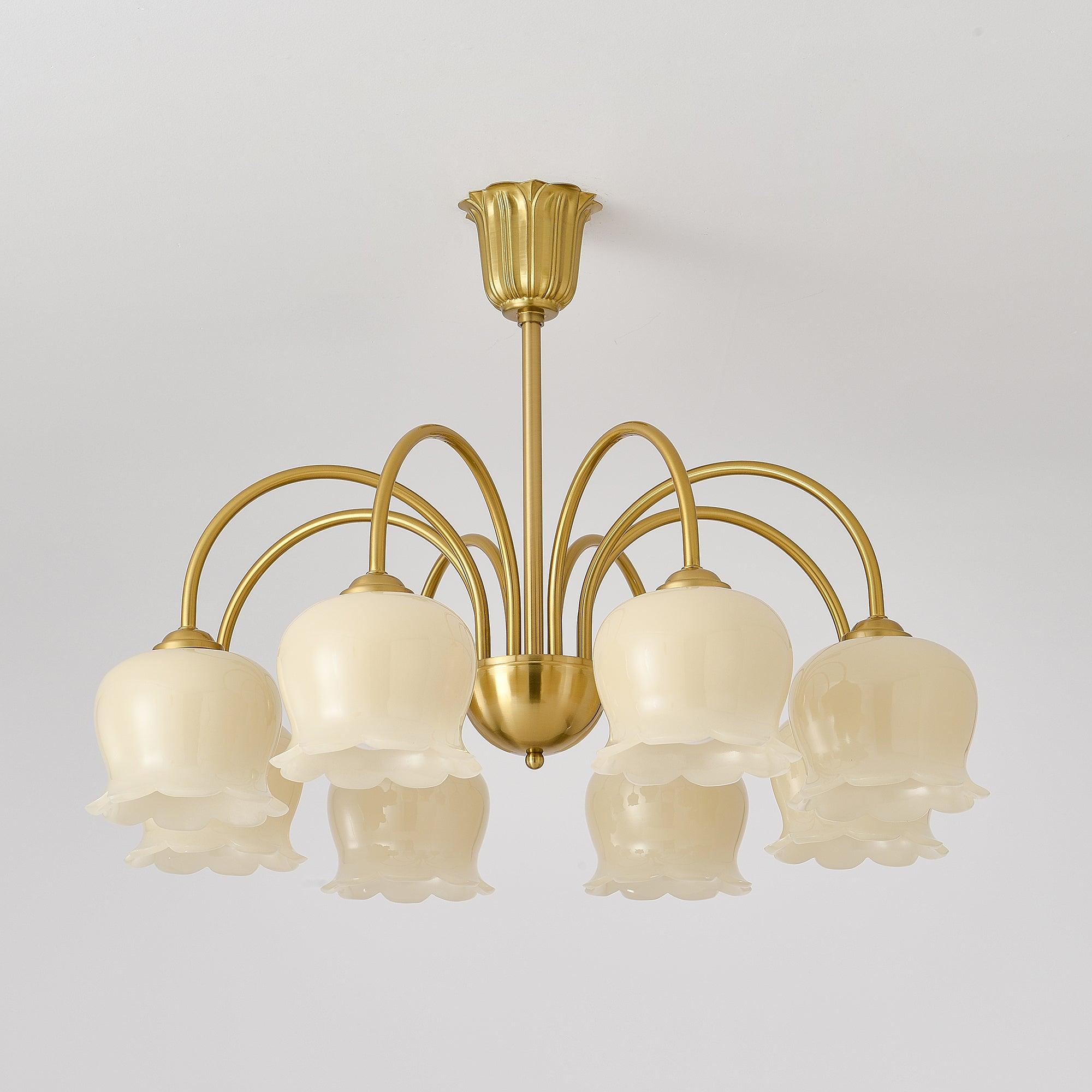 Fionel Petal Glass Floral Chandelier - Neutralighting