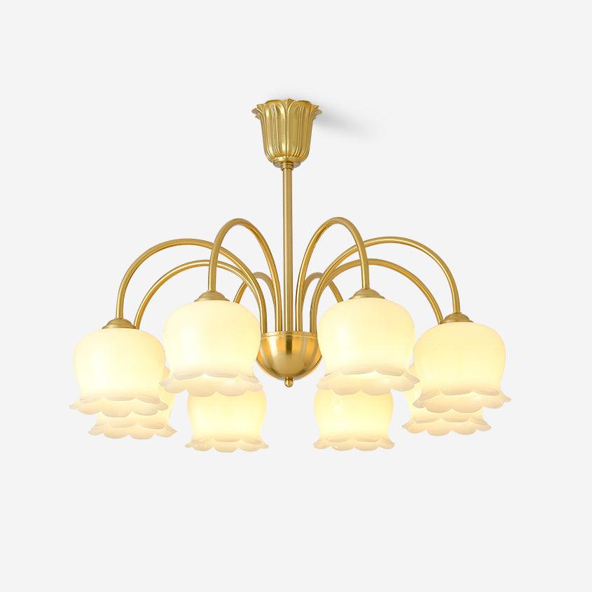 Fionel Petal Glass Floral Chandelier - Neutralighting