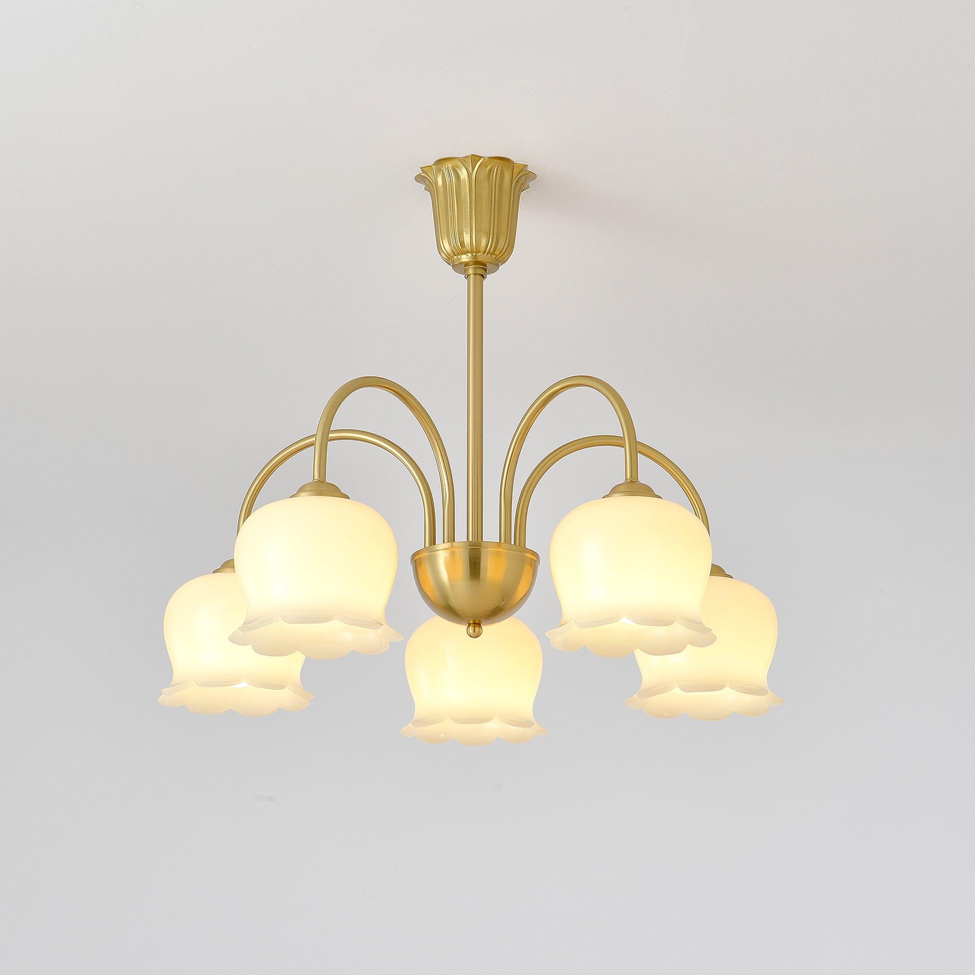 Fionel Petal Glass Floral Chandelier - Neutralighting